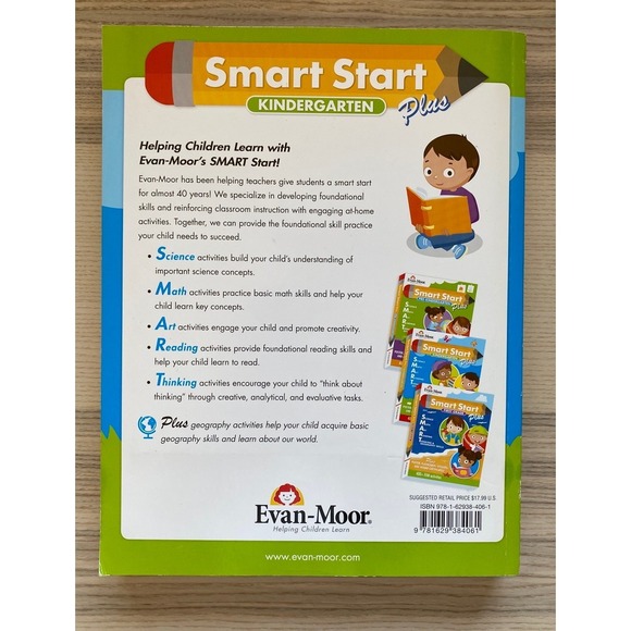 Kindergarten Science Math Art Reading Geography Workbook Homeschool Curriculum - Picture 2 of 14